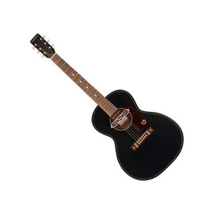 Gretsch Jim Dandy Deltoluxe Concert 6-String Right-Handed Acoustic Guitar with C-Shape Neck and Select Lightweight Laminate Tonewoods X-Braced Body (Black Top) image 3