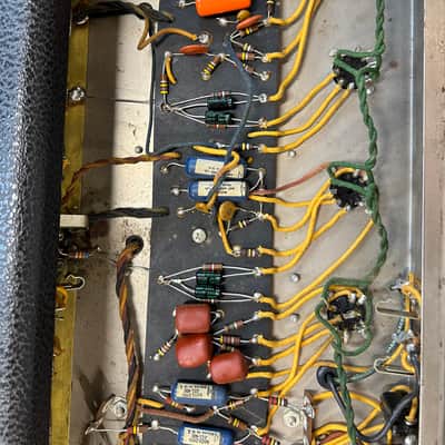 Fender Bassman 2-Channel 50-Watt 2x12" Piggyback Guitar Amp 1964 - 1966 - Black Panel image 7