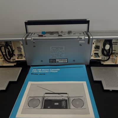 Vintage JCPenney Model 6019 AM/FM Stereo Cassette Boombox with Original Owner’s Manual image 3