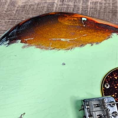 MyDream Stratocaster Custom Built -Surf Green over Sunburst Dreamsongs image 4