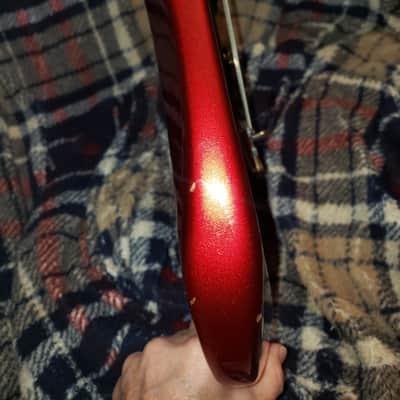KAY Guitar VINTAGE STRATOCASTER 1960s Sparkly Red Bild 6