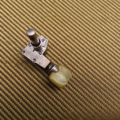 GROVER 1950's PAT PEND TUNER NICKEL IVORY TIP FLAT BACK FUTURA VINTAGE ORIGINAL USA BASS SIDE #3 image 2