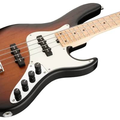 Sadowsky MetroLine 24-Fret Vintage J/J Bass-Swamp Ash Body-4 String-Almond Sunburst Transparent Satin image 1