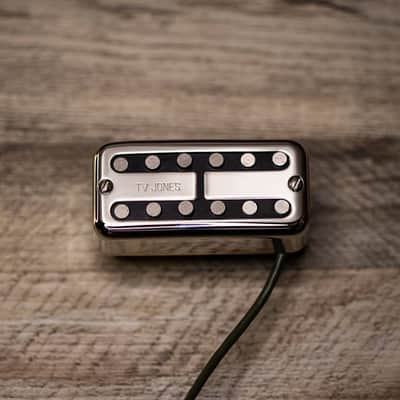 TV Jones Magna Tron Bridge Electric Guitar Pickup - Universal Mount, Nickel image 1