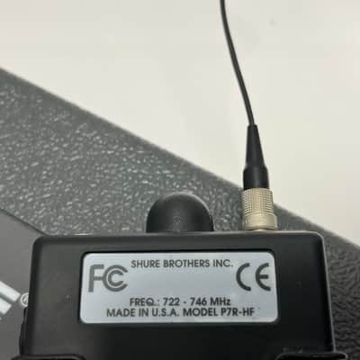 Shure Model P7R-H3 Receiver Beltpack H3 Band: 722-746 MHz with case and adjusting screwdriver for PSM 700 Wireless In-Ear IEM Personal Monitoring Systems PSM700 image 7