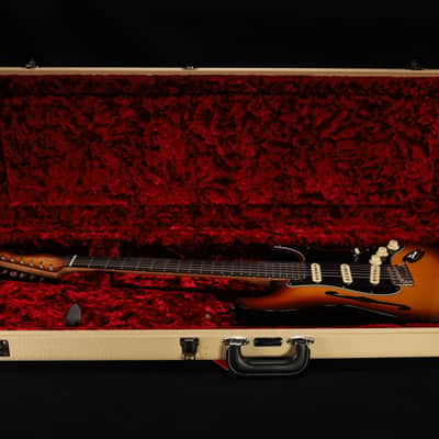 Fender Limited Edition Suona Stratocaster Thinline, Ebony Fingerboard, Violin Burst USED / BAIN image 10