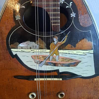 VOOTLANDSPERLE (VOGTL) Old "Boat" Mandolin 1920s image 17