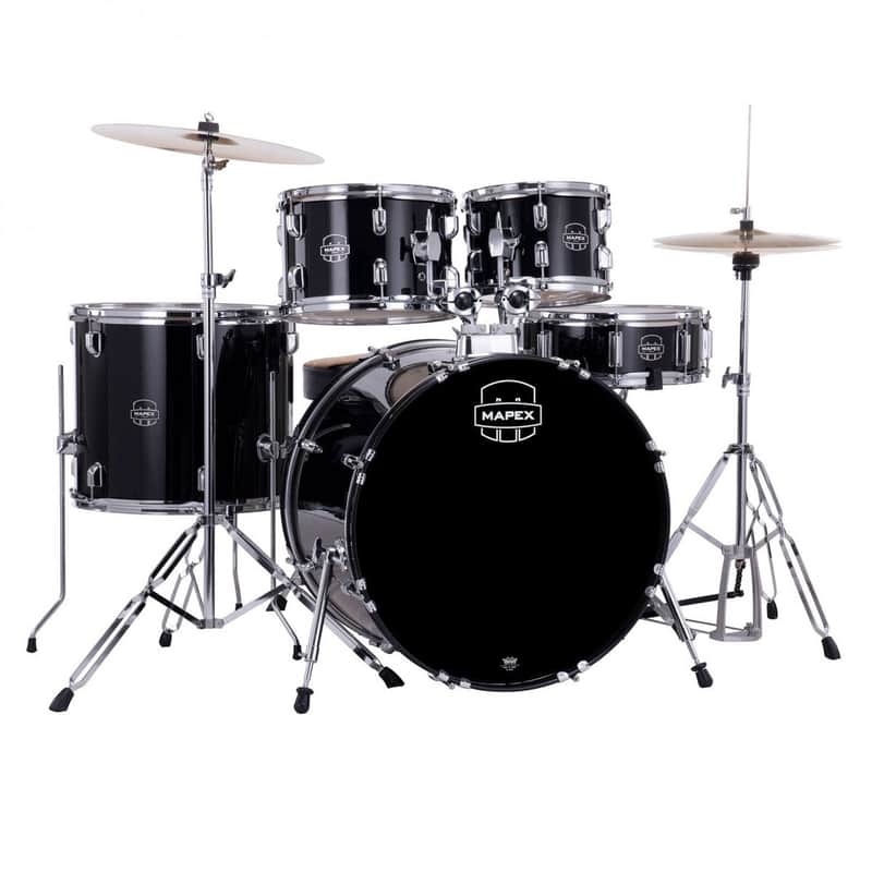 Mapex Comet 5pc Drum Kit with Cymbals - 22" Bass Drum-Black image 1