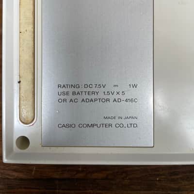 Casio PT-20 29-Key Mini Synthesizer 1980s - White image 4
