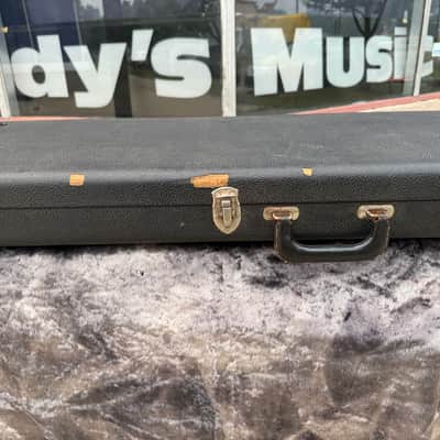 FENDER PRECISION JAZZ BASS 1965 to 1970 NO TAIL LOGO BLACK TOLEX CASE CLEAN! image 3