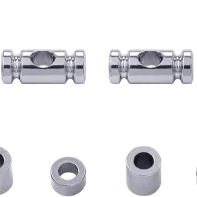 Set of 2 Stainless Steel Barrel Guitar String Guides Stainless String Retainers String Trees with two Short and two Tall Spacers image 3
