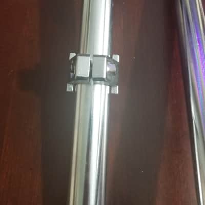 2 Yamaha triple hole mount system for tom or cymbal arm 3 hole receiver 2000s - Chrome image 3