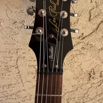 Epiphone Les Paul Studio Black Electric Guitar w/ Gig Bag – Player Grade, Tested image 5