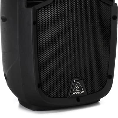 Behringer PK108A 240W 8 inch Powered Speaker with Bluetooth Bundle with On-Stage SSAS7000B Mini-adjustable Speaker Stand (each) image 3