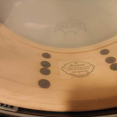 Tama Starclassic Snare Maple Focus Ring Limited Edition Blue Sparkle image 3