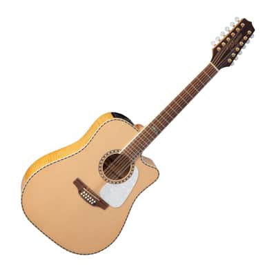 Takamine GD74CE-12U 12-String Acoustic-Electric Guitar w/Gig Bag, Natural image 1