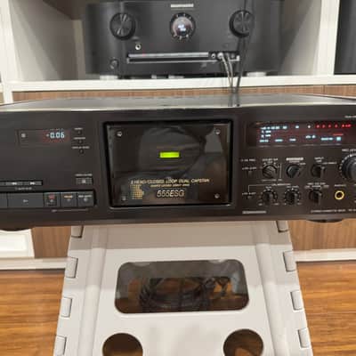 Sony TC-K555ESG 1992 - Black & wooden side panels image 1