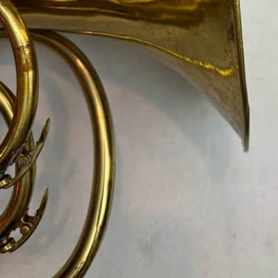 King 1122 Mellophone / Marching French Horn c.1980 w/ Anvil Flight Case – Good Playing Condition image 11