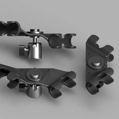 XY-21mm Stereo Microphone Mount - Stereo Bar - JMAcoustic image 2