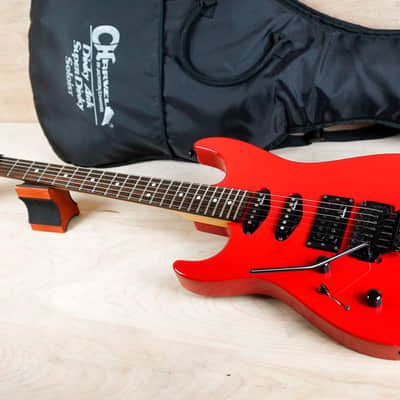 Charvel DK-065 SSH Model 3 Lefty 1990 Ferarri Red Made in Japan MIJ w/ Bag image 5