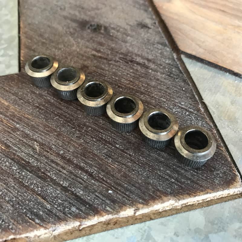 Real Life Relics Kluson Fender®  Adapter Conversion Bushings Aged Nickel 10.5mm OD MBCF65N    [AA2] image 1