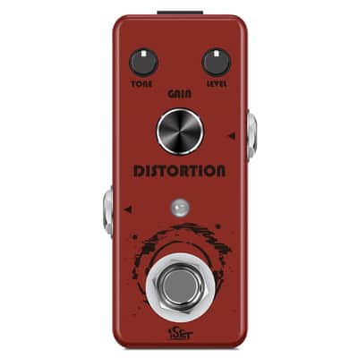 ISET Distortion Guitar Pedal Mini Single Guitar Effect Pedal for Electric Guitar Bass True Bypass (Distortion) image 1