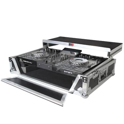 ProX XS-PRIME2 LT Flight Case for Denon Prime 2 DJ System Silver on Black image 6