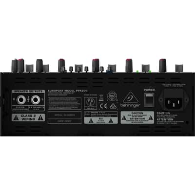 Behringer Europort PPA200 200-Watt 5-Channel Portable PA System with Wireless Microphone Option, KLARK TEKNIK Multi-FX Processor and FBQ Feedback Dete image 19