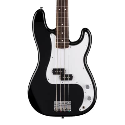 Used Fender Standard Precision Bass Guitar - Black w/Laurel FB image 1