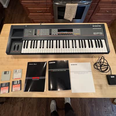 Ensoniq EPS Performance Sampler Keyboard COMPLETE w/ Original Box, Disks, Manual & FSW-1 Pedal