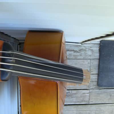Engelhardt M3 1/4 size laminated upright bass USA 1991 with bag image 2