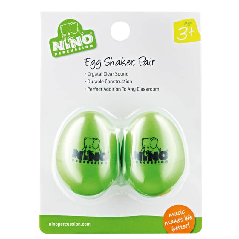 Meinl Egg Shaker Set NINO540GG-2, Grass Green, 2 pcs - Shaker image 1