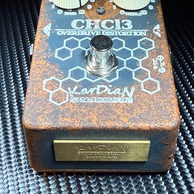KarDian  CH-13 Overdrive-Distortion, OPEN BOX,  Chloroform, Sound Transplant Custom Build Series , 2024, Black-Brown-White Graphics image 11