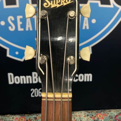 Supro Tom Hamilton's Aerosmith, Pocket Bass (#87) - Black image 9