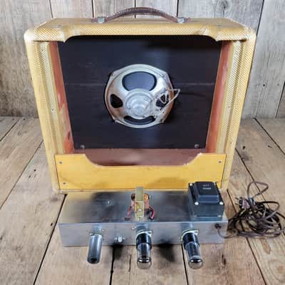 Fender Tweed Princeton 5F2 1956 Clean, 100% Original and it Works Great! - Tweed image 14