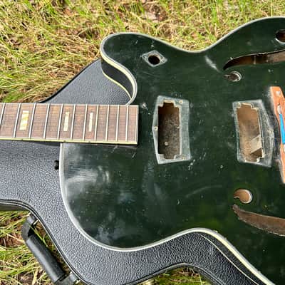 Vintage 1965 Silvertone 1446 Project Husk w/ TKL Case image 4