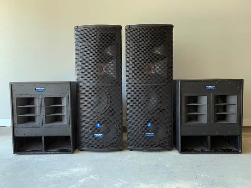 Mackie SA1232 3-Way Powered Speaker & SWA1801 Sub woofer system image 1