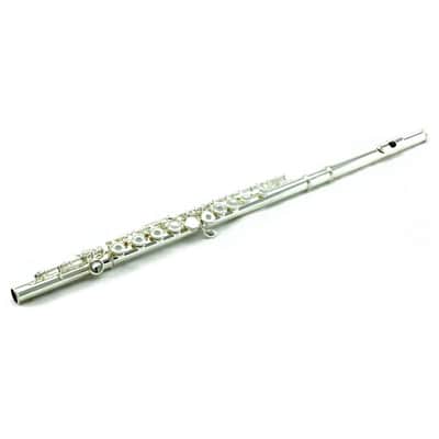 Open Hole Silver C FOOT Flute w Case Accessories Bild 2