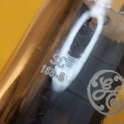 GE Matched Pair (2) 7027A 7027 tNOS AT1000 TESTED Vacuum Tubes (like beefy 6L6GC) Beam Power 1958-1975 image 15