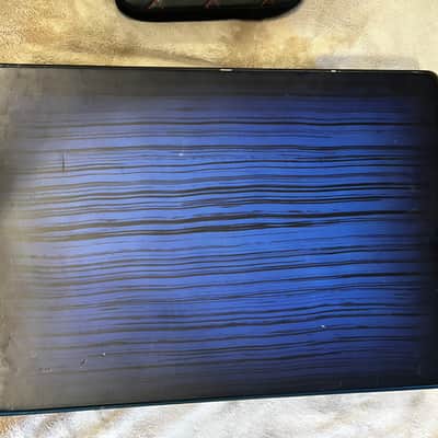 Latin Percussion LP Aspire Accents Cajon - Blueburst Streak Finish 2010s w/ LP Seat Cushion image 6