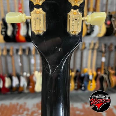 Gibson   Les Paul Studio Ebony Repaired Hea DS Tock image 11