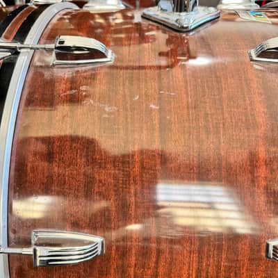 Ludwig Pro Beat Shell Pack, 1970s, 3 Ply, Mahogany Cortex image 5