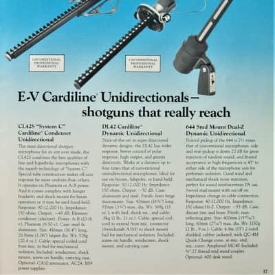 Vintage 1960's Electro-Voice 644 Cardioid Dynamic Microphone Hi Z HAM radio mic w accessories 664 666 image 2