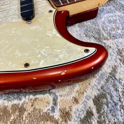 1971 Fender Mustang Competition Red with OHSC all original vintage electric guitar image 17