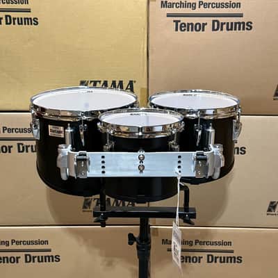 Tama Starlight Trio Marching Tenor Set - 8"/10"/12" - Satin Black image 2