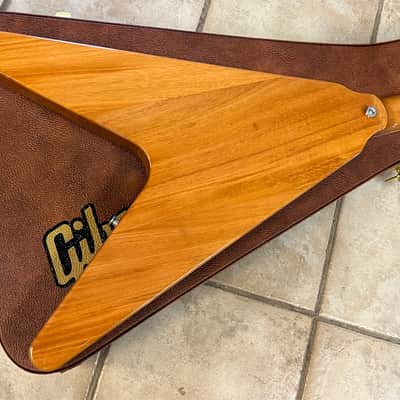 2024 Gibson USA '70s Flying V Electric Guitar Antique Natural image 5