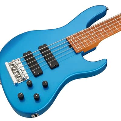 Sadowsky MetroExpress 5-String 24-Fret Modern Bass Roasted Maple Fingerboard 5-String Solid Ocean Blue Metallic High Polish image 7