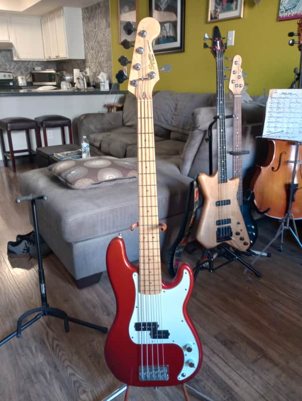 Squier Precision Bass 改造多数！ Fender Squier Vintage Modified Fretless Precision Bass - 3 Colour