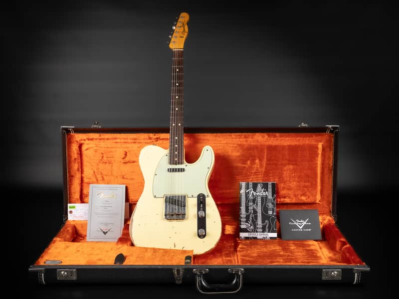 Fender Custom Shop '64 Reissue L-Series Telecaster RW Heavy Relic - Vintage White | USA 1964 Josefina Campos Handwound Pickups 3.39kg | CoA OHSC image 1