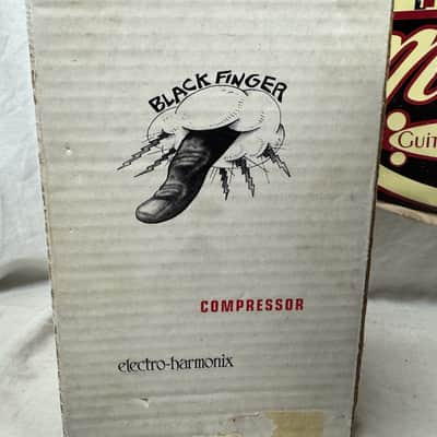 Electro-Harmonix Black Finger Tube Compressor Pedal with Power Supply + Box image 3